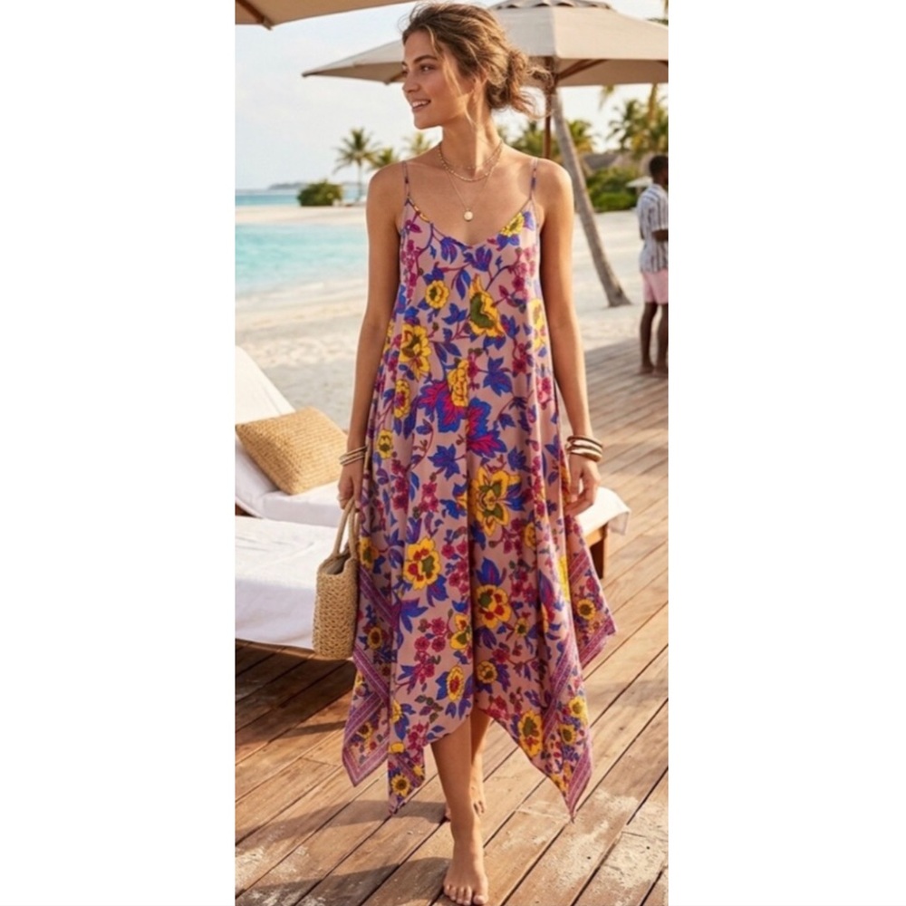 Billabong Floral Handkerchief Dress Summer Ready